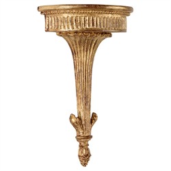 Prien Updated Traditional Gold Bracket Wall Shelf|