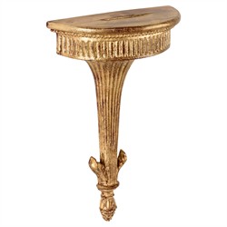 Prien Updated Traditional Gold Bracket Wall Shelf|