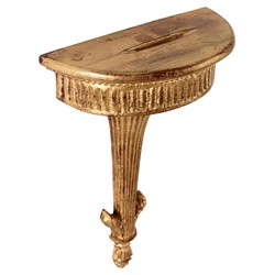 Prien Updated Traditional Gold Bracket Wall Shelf|