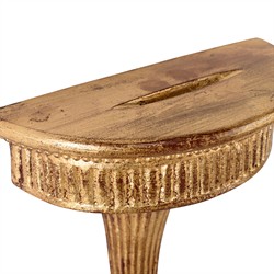 Prien Updated Traditional Gold Bracket Wall Shelf|