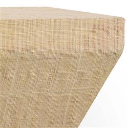 Jaden Coastal Beach Cream Raffia Wall Bracket Shelf|