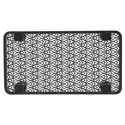 Hermine French Country Black Patterned Aluminum Outdoor Rectangular Coffee Table|