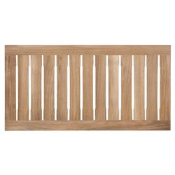 Eliora Coastal Beach Natural Teak Wood Outdoor Rectangular Coffee Table|