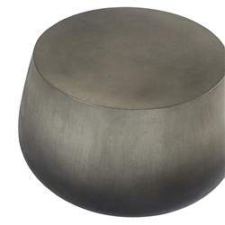 Costera Industrial Loft Black Ombre Concrete Drum Outdoor Coffee Table|