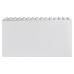 Jenieva French Country White Concrete Rectangular Block Outdoor Coffee Table|