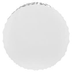 Jenia Coastal Beach White Cast Concrete Drum Outdoor Coffee Table|