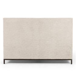 Nyla Modern Tufted Light Grey Upholstered High Headboard Platform Bed - Queen|
