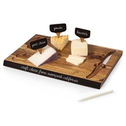 Pierre French Brown Acacia Wood Charcuterie Cheese Cutting Board Set|