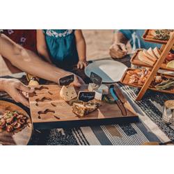 Pierre French Brown Acacia Wood Charcuterie Cheese Cutting Board Set|