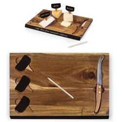 Pierre French Brown Acacia Wood Charcuterie Cheese Cutting Board Set|