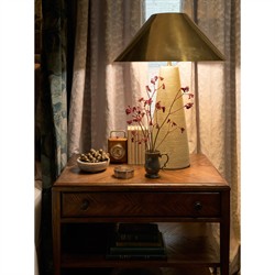 Rafiya Rustic Lodge Brown Marble Decorative Bowl - Small|