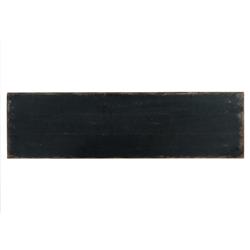 Harvey Rustic Lodge Black Maple Wood Brass Pull 6 Drawer Double Dresser|