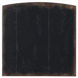 Harley French Country Distressed Black Maple Wood Brass Pull 3 Drawer Nightstand|