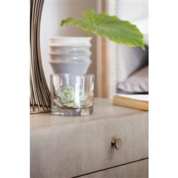 Alexa Modern Classic Grey Walnut Wood 2 Drawer Nightstand|