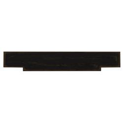 Albert Updated Traditional Black Distressed Oak Console Table|