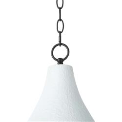 Billie French White Concrete Shade Pendant|