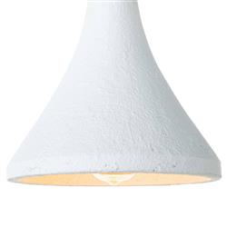 Billie French White Concrete Shade Pendant|