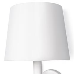 Hope Modern Classic White Steel Wallchiere Sconce|