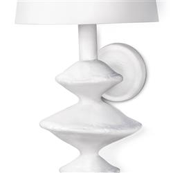Hope Modern Classic White Steel Wallchiere Sconce|