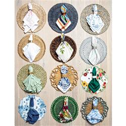 Juliska Provence Coastal Beach Natural Rattan Woven Placemat|