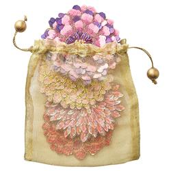 Dahlia French Country Pink Floral Coaster - Set of 4|