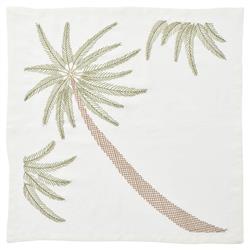 Palm Coast Green Linen Napkin - Set of 4|