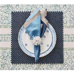 Starburst Hollywood Regency White Beaded Napkin Ring - Set of 4|