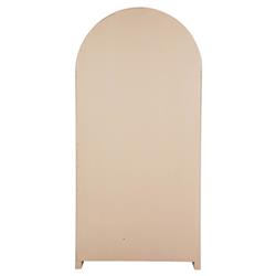 Elba Natural Rattan Wood Woven Arched China Cabinet|