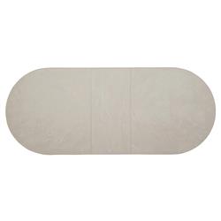 Whitlock White Wood Patterned Extendable Oval Dining Table - 86-106"W|