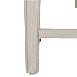 Whitlock White Wood Patterned Extendable Oval Dining Table - 86-106"W|