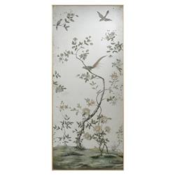 John-Richard Roku French Country Valyrian Gold Metal Floor Mirror - Set of 2|