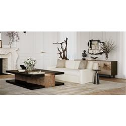 John-Richard Modern Classic Black Greek Bust Marble Stand Sculpture|