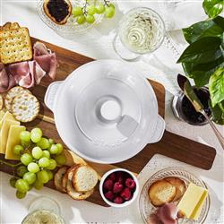 Staub Modern Classic White Ceramic Round Covered Baking Dish|