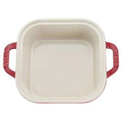 Staub Modern Classic Cherry Red Ceramic 4 Piece Mixed Baking Dish Set|