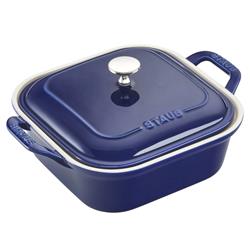 Staub Modern Classic Dark Blue Ceramic 4 Piece Mixed Baking Dish Set|