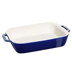 Staub Modern Classic Dark Blue Ceramic 4 Piece Mixed Baking Dish Set|
