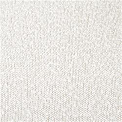 Celine Modern White Upholstered Boucle Silver Aluminum Base Adjustable Office Chair|