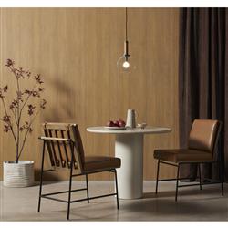 Gary French Country Cream Marble Top Iron Base Round Dining Table - Small - 38"W|