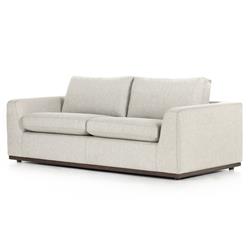 Stanley Rustic Lodge Light Grey Upholstered Sleeper Sofa - 89"|