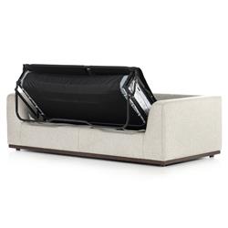 Stanley Rustic Lodge Light Grey Upholstered Sleeper Sofa - 89"|