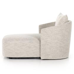 Paolo Modern Classic Grey Performance Chaise Lounge|