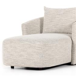 Paolo Modern Classic Grey Performance Chaise Lounge|