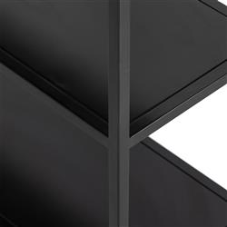 Jones Modern Classic Black Iron Arched Bookcase|