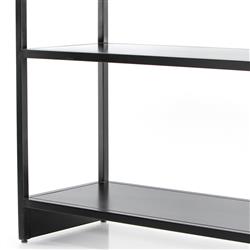 Jones Modern Classic Black Iron Arched Bookcase|