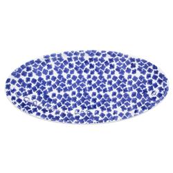 Santorini Global Bazaar Blue Ceramic 3 Piece Serveware|