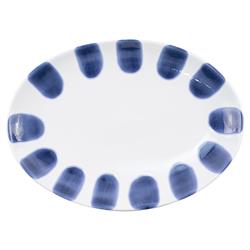 Santorini Global Bazaar Blue Ceramic 3 Piece Serveware|