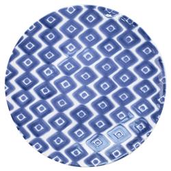 Santorini Global Bazaar Blue Ceramic Dinner Plates - Set of 4|
