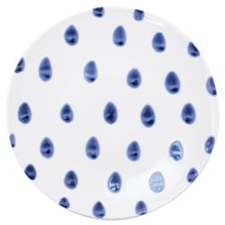 Santorini Global Bazaar Blue Ceramic Dinner Plates - Set of 4|