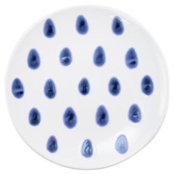 Santorini Global Bazaar Blue Ceramic Salad Plates - Set of 4|