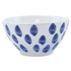 Santorini Global Bazaar Blue Ceramic Cereal Bowls - Set of 4|